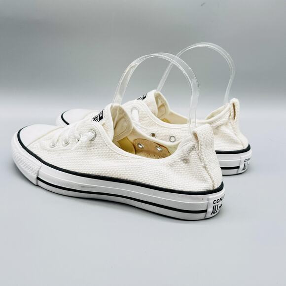 Converse Shoes Women 8 White Chuck Taylor All Star Shoreline Slip On Low Sneaker - Picture 6 of 11